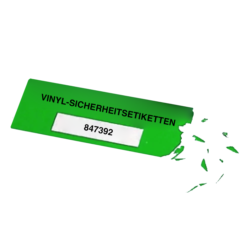 Destructive Vinyl Label