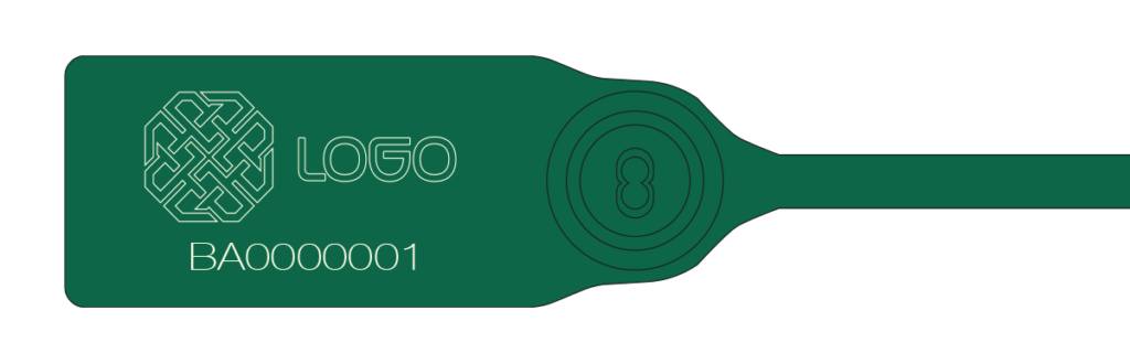 Sicherheitssiegel mit aufgedrucktem Logo